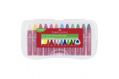 FABER CASTELL Faber-Castell 120011 Craies triangulaires &agrave; la cire etui de 12