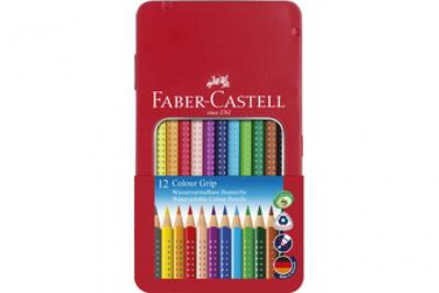 FABER CASTELL FABER-CASTELL Crayons de couleur Colour GRIP, &eacute;tui de 12