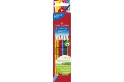 FABER CASTELL Faber-Castell Grip Bleu, Marron, Vert, Orange, Rouge, Jaune 6 Pi&egrave;ces