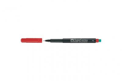Faber-Castell Marqueur Cd/Dvd Multimark Permanent M, Rouge