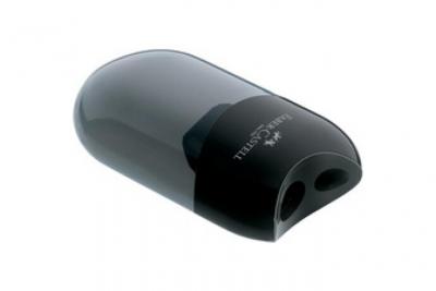 FABER CASTELL Faber-Castell 183500 Taille-Crayon Double Avec R&eacute;servoir Noir