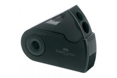 FABER CASTELL  Taille-Crayon Sleeve, 2 Trous, Coloris Noir