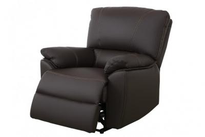 VENTE UNIQUE Vente-Unique Fauteuil relax &eacute;lectrique en cuir MARCIS - Chocolat
