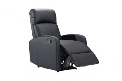 VENTE UNIQUE Vente-unique Fauteuil relax en simili ISAO - Noir