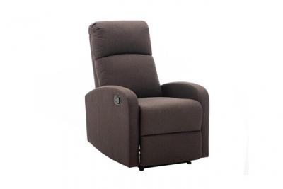 VENTE UNIQUE Vente-unique Fauteuil relax en tissu ISAO - Marron