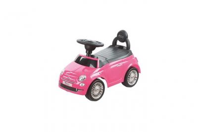 FERTI Fiat 500 trotteur avec klaxon - de 12 a 36 mois - couleur rose