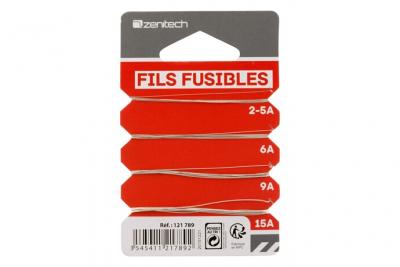 ZENITECH Fil fusible plomb 2-5A + 4-5A + 6A + 9A