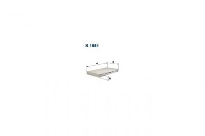 FILTRON Filtre air int&eacute;rieur &nbsp;- &nbsp; K1081 &nbsp;Kit