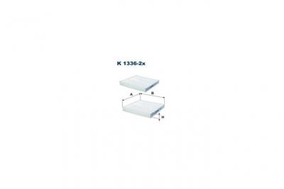 FILTRON Filtre, air de l'habitacle  K 1336-2x