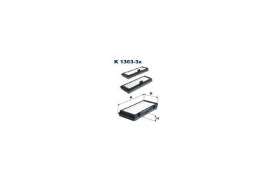 FILTRON Filtre, air de l'habitacle  K 1363-3x