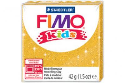 STAEDTLER  - Fimo kids - Pain P&acirc;te &agrave;&nbsp; Modeler 42 g Rouge Paillet&eacute;