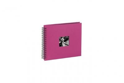 HAMA  Fine Art Spiral 28x24 Cm 50 Black Pages Photo Album Rose