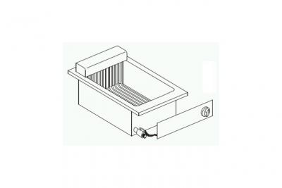 COMBISTEEL Friteuse Encastrable Drop In 7,25 kW   1 ou 2 Cuves 10 L   