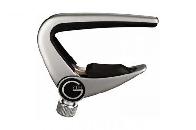 G7TH  Capodastre Newport, pour guitare acoustique, argent&eacute;