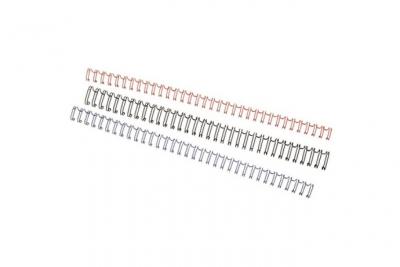 GBC  RG810670 Lot de 100 Peignes m&eacute;talliques WireBind Blanc 9,5 mm