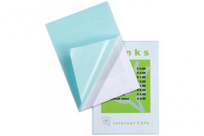 GBC 3747243 Lot de 100 Pochettes de plastification Peel 'n Stick Transparent