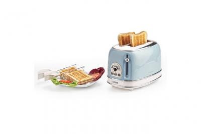 ARIETE   Grille-pain &agrave; 2 tranches Vintage Bleu