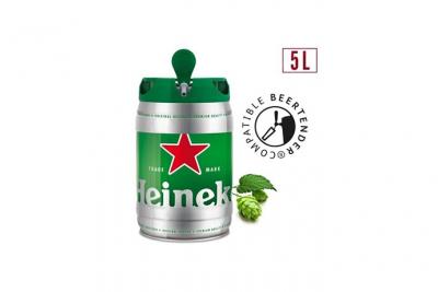 HEINEKEN  bi&egrave;re blonde 5&deg; f&ucirc;t 5l 