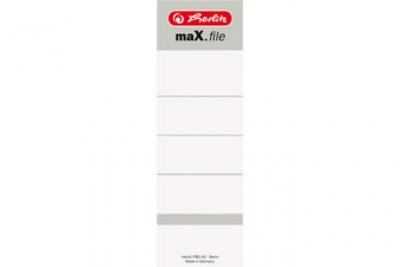 EK HANDEL Herlitz Etiquettes Dde Dos Pour Classeurs Max.File, 54 X 190