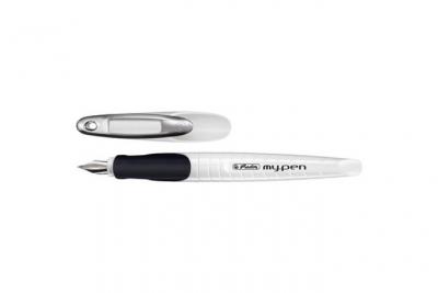 HERLITZ  Stylo Plume My.Pen, Largeur Plume: M, Blanc / Rose
