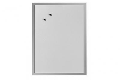 HERLITZ  10524627 Tableau blanc aimant&eacute; 40 x 60 cm (Blanc/cadre en bois argent&eacute;) (Import Allemagne)