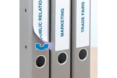 HERMA  10150 &Eacute;tiquettes classeur movables/amovibles 192 x 34 A4 200 pi&egrave;ces Blanc