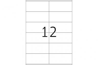 HERMA  Premium Labels 105x48 Mm 100 Sheets Din A4 1200 Units Blanc