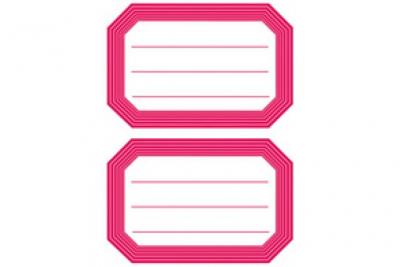 HERMA  5781 Lot de 12 &eacute;tiquettes autocollantes pour livres Bleu et rouge