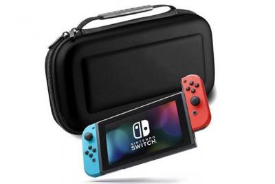 SUVOM Housse de transport Noir compatible avec Nintendo Switch 