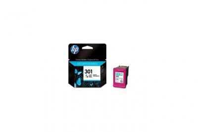 HP  301 (CH562EE) Cartouche d'encre 3 couleurs (cyan, magenta, jaune) Deskjet authentique