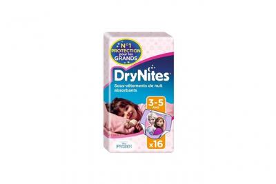 HUGGIES Drynites Diapers Absorbent Panties Girl 64 Units Clair 3-5 Years