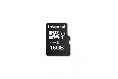 INTEGRAL EUROPE INTEGRAL Cartes m&eacute;moire MICROSDHC - 16 GB - CL 10-90