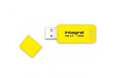 INTEGRAL  cle usb 3.0 neon jaune 128gb 20mb/s en