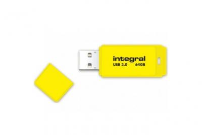 INTEGRAL  Cl&eacute; USB 3.0 Neon 64 go Jaune 
