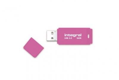 INTEGRAL  cle usb 3.0 neon rose 16gb 10mb/s en &eacute;c
