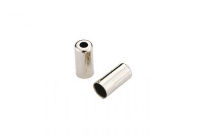 JAGWIRE  embout de gaines freins sertis ouverts 200 pi&egrave;ces chrome 5 mm