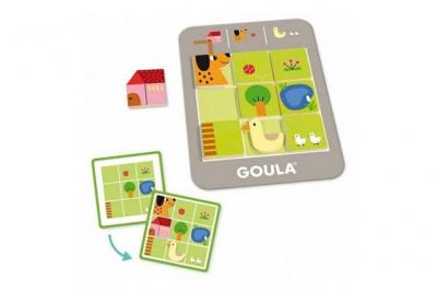 DISET Goula puzzle Ferme logique junior en bois 40 pi&egrave;ces