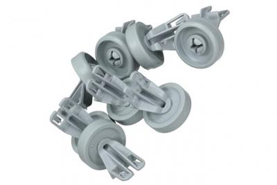 WHIRLPOOL Jeu de 8 roulettes de panier inf&eacute;rieur  481252888112