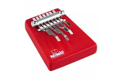 NINO PERCUSSION  NINO964R Sanza 7 lames Rouge Mod&egrave;le moyen