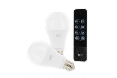 DIO  Connected Home - Set de 2 ampoules led connect&eacute;es et t&eacute;l&eacute;commande