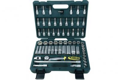 BRUDER MANNESMANN Ensemble de cl&eacute;s &agrave; cliquets de 61 pi&egrave;ces 3/8"" 2045 Br&uuml;der Mannesmann