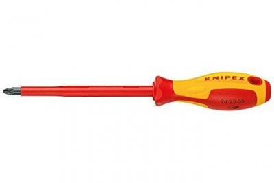 KNIPEX Tournevis pour vis &agrave; t&ecirc;te cruciforme PZ2x100 VDE  98 25 02