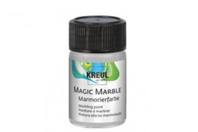 KREUL   peinture &agrave; marbrer ""magic marble"", 20 ml, argent noir
