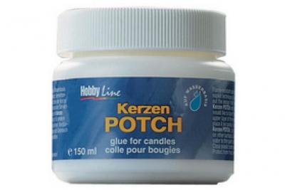 KREUL   vernis et colle bougie potch pour serviettes, 150 ml noir