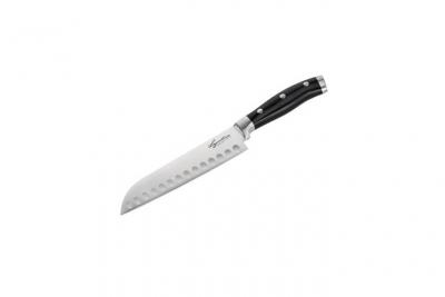 LAGOSTINA  k0470614 couteau santoku lame alv&eacute;ol&eacute;e 18 cm