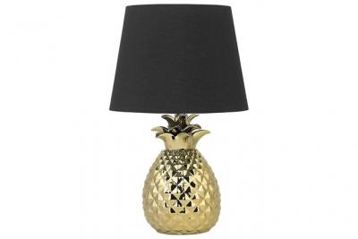 BELIANI Lampe &Agrave; Poser Pineapple C&eacute;ramique Dor&eacute;