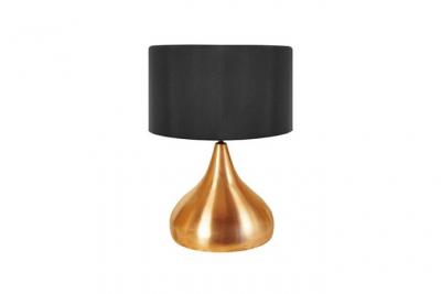 TOSEL CAMBERRA - Lampe a poser larme m&eacute;tal cuivre et noir