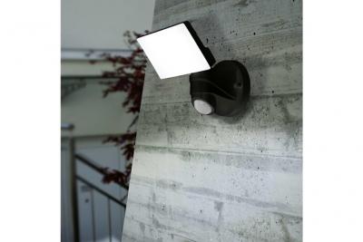 EGLO  lampe murale led &agrave; capteur d'ext&eacute;rieur pagino 13 w noir 425231