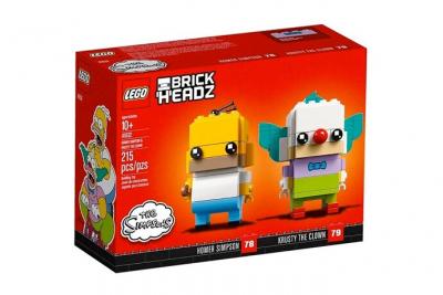 Lego 41632 brickheadz - homer simpson et krusty le clown
