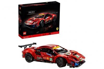 SHOT CASE - LEGO Technic 42125 Ferrari 488 GTE AF Corse 51  Modele authentique de la voiture de course dendurance a exposer pour 